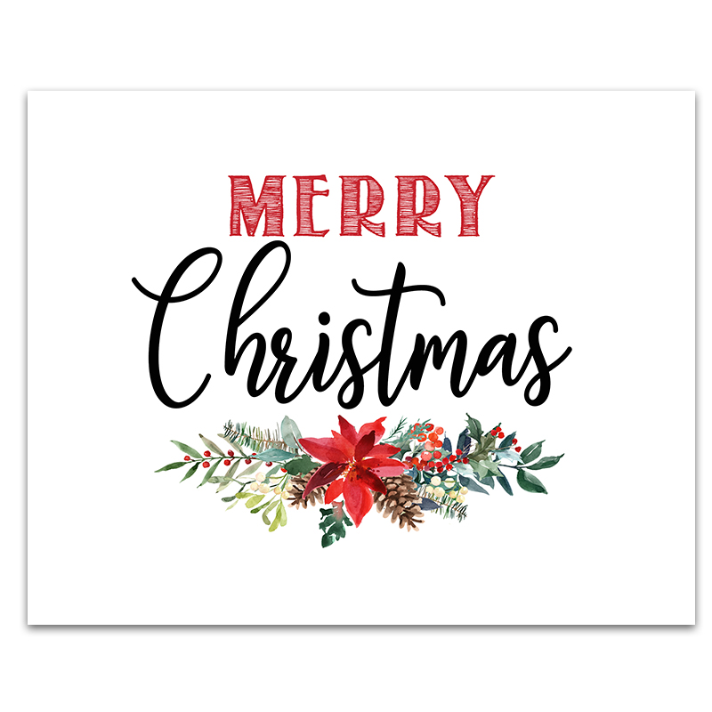 Printable Christmas Signs | Free Printable Christmas Signs | Holiday Printable Signs | Christmas Printables Free | Christmas Printables Free 8x10 | Just download and print these Christmas signs on the Six Clever Sisters blog for an easy way to add extra holiday decor! 