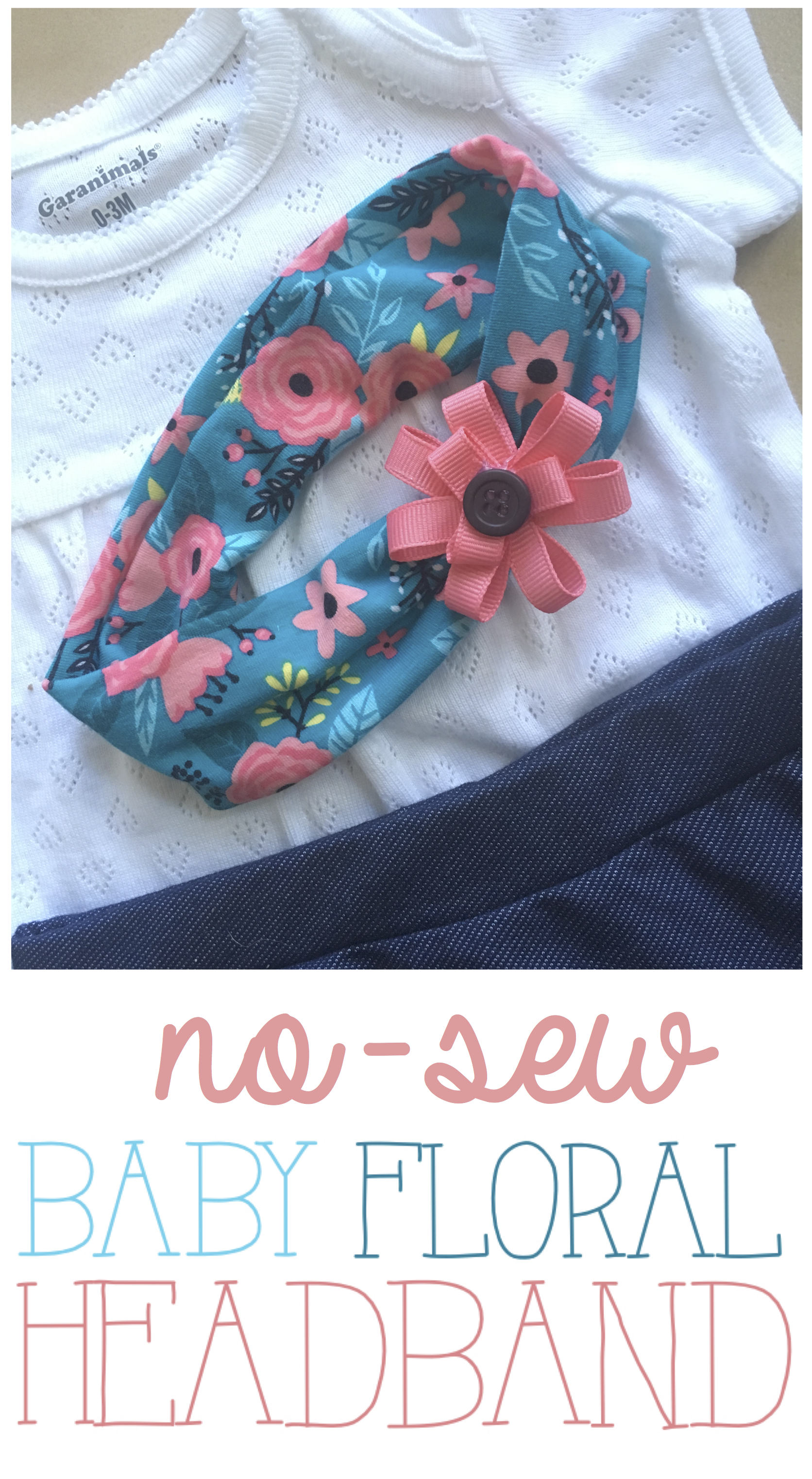 Baby Floral Headband Wrap Knit DIY | Cute Baby Headband Ideas | Newborn Headwrap | Floral Knit Headwrap | Floral Headband