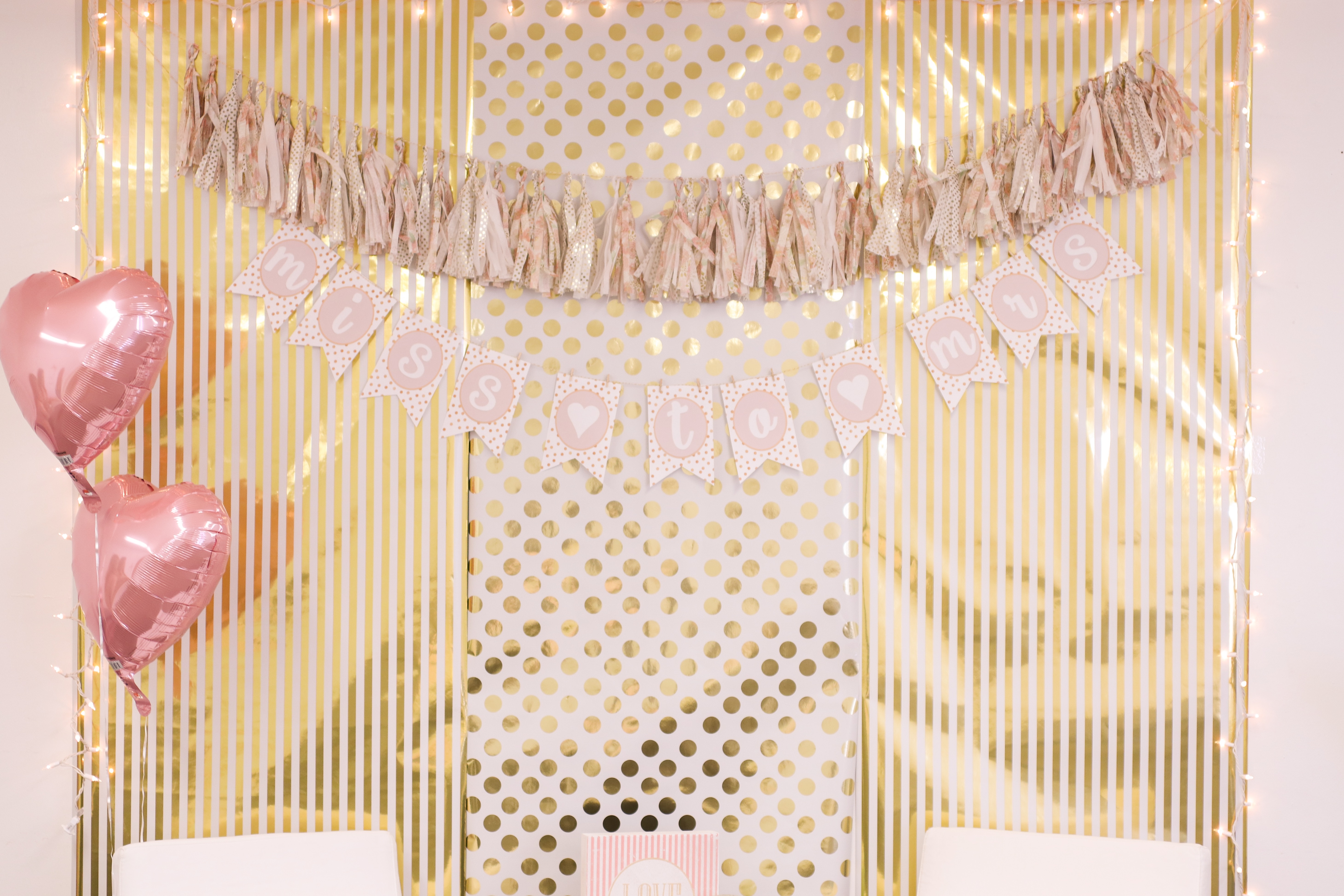 Bridal Shower | Wedding Shower | Bridal Inspo | Shower | Blush Pink | Gold | Pink & Gold | Pink Shower | Wedding Inspo | Wedding | Bridal Party | Bridal Brunch | Blush pink and gold are so pretty for a bridal shower! Get ideas here AND a free printable pattern!