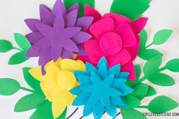 Paper Flowers | Paper Flower Template | Printable Flowers | Printable Flower Template