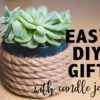 Reuse Candle Jars | Reuse Candle Jar | Reuse Candle Jars Ideas | Reuse Yankee Candle Jars | Reuse Yankee Candle Jar | Reuse Glass Candle Jar | Reuse a Candle Jar | What to Reuse Candle Jars For | Get the details on how to make this succulent planter on the Six Clever Sisters blog!