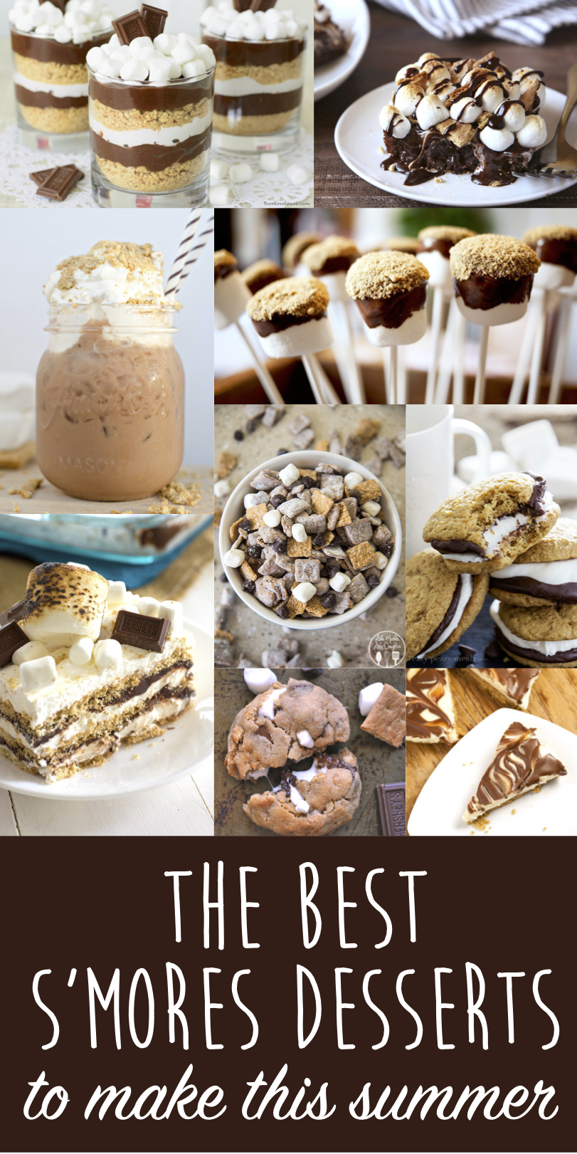 S'mores Desserts | S'mores Bars | S'mores Cookies | S'mores Iced Coffee | S'mores Brownies | S'mores Treats | S'mores Dip | S'mores Recipes | S'mores Ideas | S'mores Cheesecake | S'mores | Summer Desserts | S'mores Recipes | Summer Desserts | Summer Recipes | Summer Treats | Cookout Ideas | BBQ Dessert