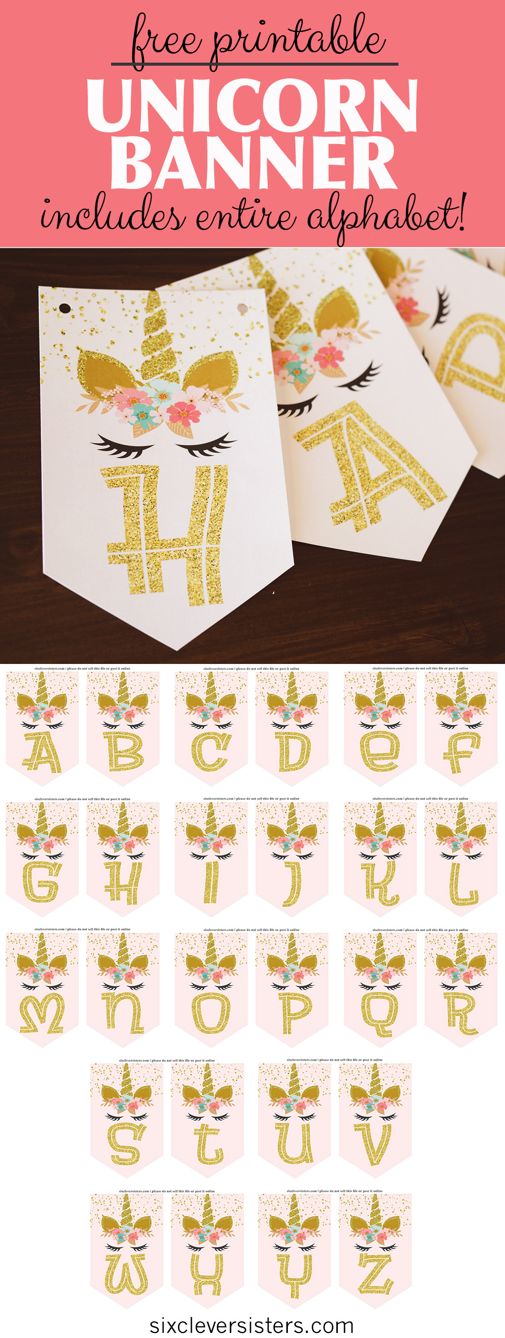 Unicorn Birthday Banner | Unicorn Banner | Unicorn Banner DIY | Unicorn Birthday Banner DIY | Unicorn Banner Printable | Unicorn Banner Free | Unicorn Banner Printable | Unicorn Banner Free Printable | Unicorn Party Banner Printable | Unicorn Birthday Banner Free Printable #unicorn #unicornparty #unicornbirthday
