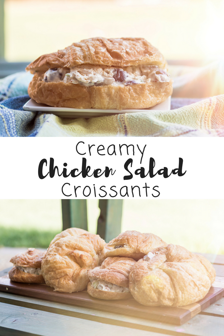 Creamy Chicken Salad Recipe | Chicken Recipe | Chicken Salad | Easy Chicken Salad | Chicken Sandwich | Chicken Salad Sandwich | Enjoy a creamy chicken salad sandwich with this easy recipe from SixCleverSisters.com!
