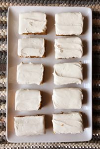 Pumpkin Bars | Sheet Cake Recipe | Fall Dessert | Sheet Cake Pan | Dessert for a Crowd | Fall | Autumn | Fall Desserts | Thanksgiving | Pumpkin Recipes | Pumpkin Dessert | Pumpkin Cake | Easy Dessert | Easy Recipe | Cream Cheese Frosting | Sheet Cake Pumpkin Bars on Six Clever Sisters!