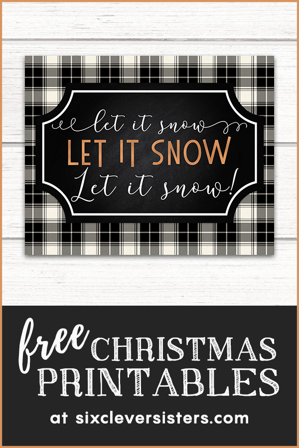 Free Christmas Printables | Free Christmas Printables Buffalo Plaid | Free Christmas Printables Buffalo Check | Free Christmas Printables Black and White | Plaid Christmas Printables Free