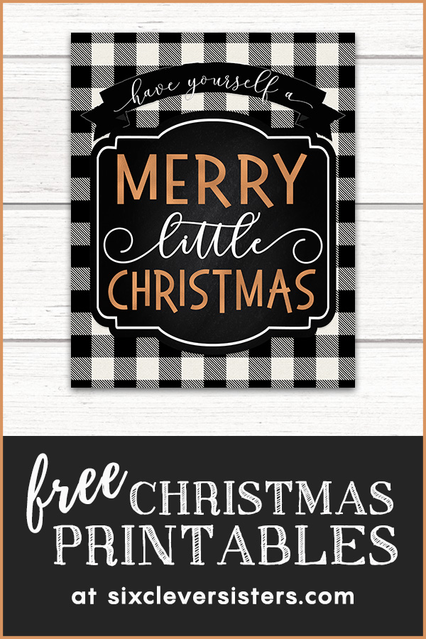 Free Christmas Printables | Free Christmas Printables Buffalo Plaid | Free Christmas Printables Buffalo Check | Free Christmas Printables Black and White | Plaid Christmas Printables Free