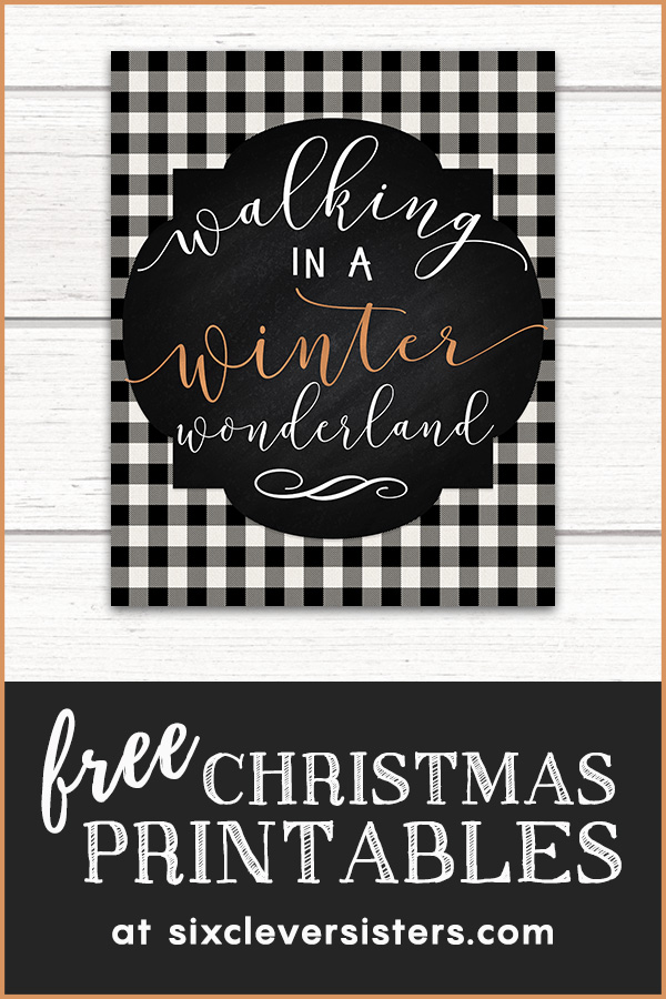 Free Christmas Printables | Free Christmas Printables Buffalo Plaid | Free Christmas Printables Buffalo Check | Free Christmas Printables Black and White | Plaid Christmas Printables Free