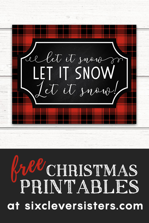 Free Christmas Printables Buffalo Plaid | Free Christmas Printables Red Buffalo Check | Free Christmas Printables | Free Christmas Printables Red and Black | Plaid Christmas Printables Free