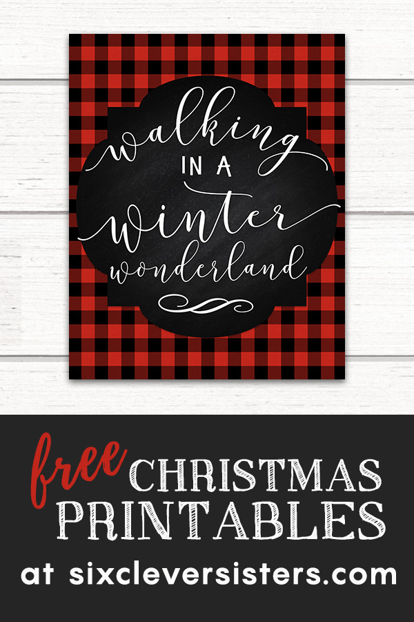 Free Christmas Printables Buffalo Plaid | Free Christmas Printables Red Buffalo Check | Free Christmas Printables | Free Christmas Printables Red and Black | Plaid Christmas Printables Free