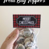 Buffalo Plaid Treat Bags | Buffalo Plaid Treat Bag Toppers | Buffalo Plaid Printable | Buffalo Plaid Party Printables | Free Buffalo Plaid Party Printables | Buffalo Plaid Christmas Printables | Treat Bag Ideas | Treat Bag Toppers | Treat Bag Topper Template | Christmas Treat Bag | 3 different free printable buffalo plaid treat bag toppers to attach to clear plastic treat bags. #buffaloplaid #treatbag #printables #sixcleversisters