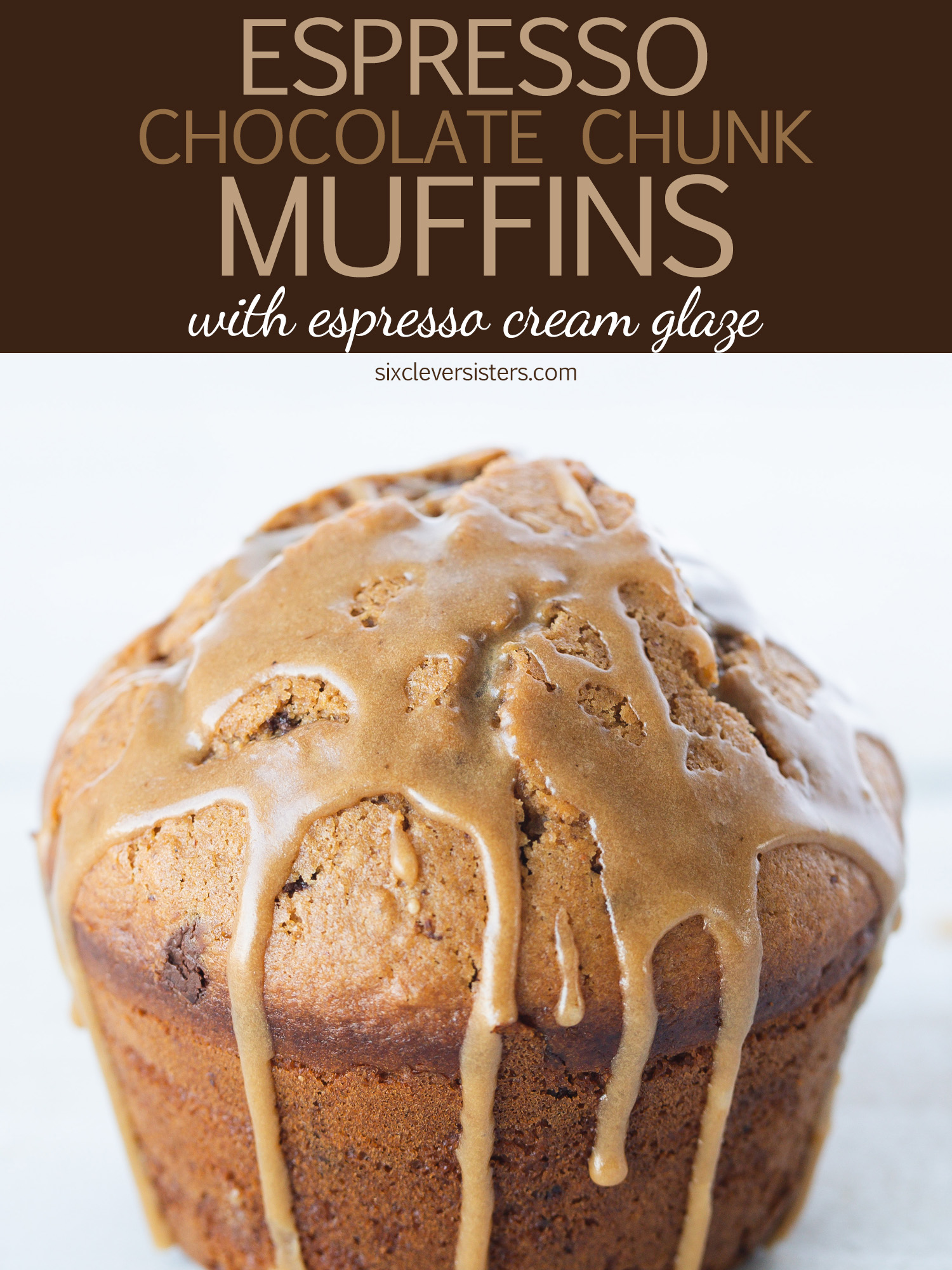 Espresso Muffins | Chocolate Espresso Muffins | Espresso Coffee Muffins | Espresso Chip Muffins | Espresso Muffins Recipe | Espresso Muffins Coffee | Espresso Muffins Chocolate | Try this luscious and cozy muffin recipe to perk up your mornings! Recipe on the Six Clever Sisters blog.