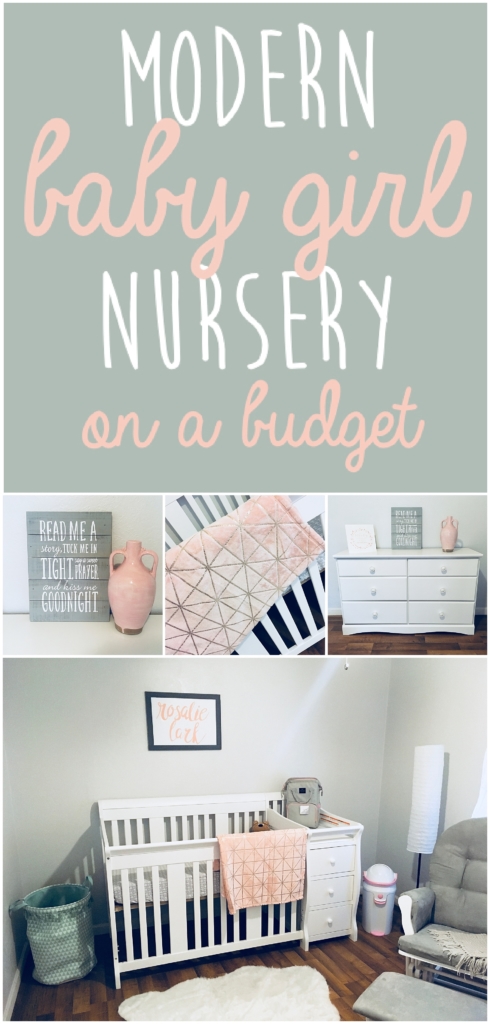 Baby Girl Nursery | Rustic | Room Ideas | Themes | Floral | DIY | Pink and Gray | Modern | Decor | Shabby Chic | Six Clever Sisters