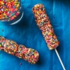 Sprinkle Marshmallow Pops | Marshmallow | Birthday Treats | Birthday | Kid Birthday | Marshmallow Pops | Marshmallow Treat | Birthday Treats to take to school | Birthday Treats for school | Birthday Treat | Sprinkle | Sprinkle Party | Sprinkle Cake | Party