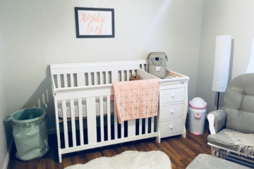 Baby Girl Nursery | Rustic | Room Ideas | Themes | Floral | DIY | Pink and Gray | Modern | Decor | Shabby Chic | Six Clever Sisters