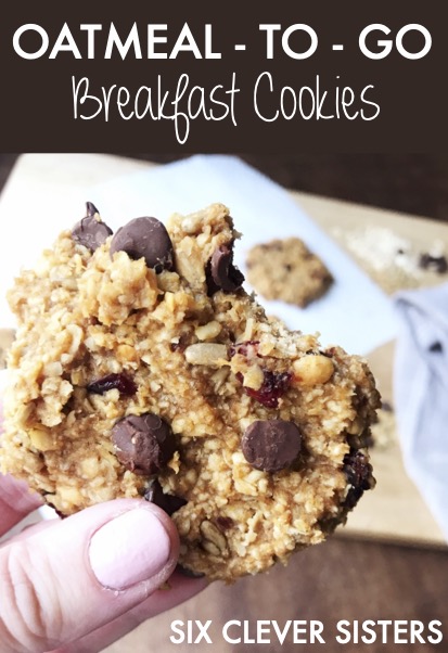 Oatmeal to go | Oatmeal cookies | Breakfast Cookies | Oats | Baked Oatmeal | Easy Breakfast | Breakfast on the go | Six Clever Sisters