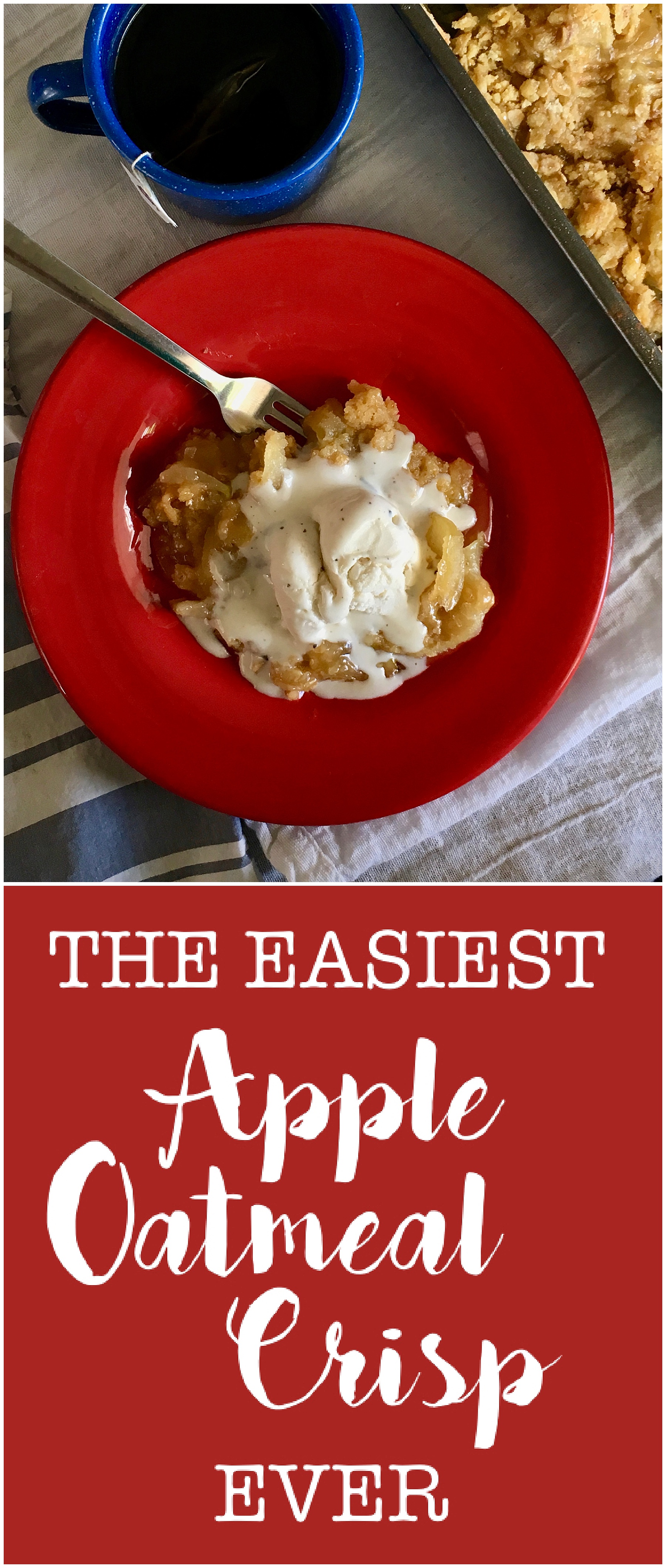 Apple Oatmeal Crisp Recipe | Apple Dessert | Apple Cobbler | Fall Dessert | Spring Dessert | Easter Dessert | Thanksgiving | Sweet Tooth | Fruit Dessert | Six Clever Sisters