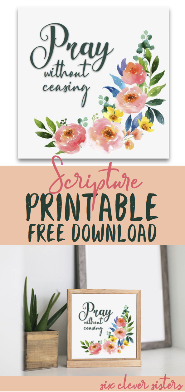 Scripture Printable |Prayer Printables Free | Scripture Printables Free Download | Printables Religious | Scripture Printables PDF | Printables Christian | Pray | Prayer Printable