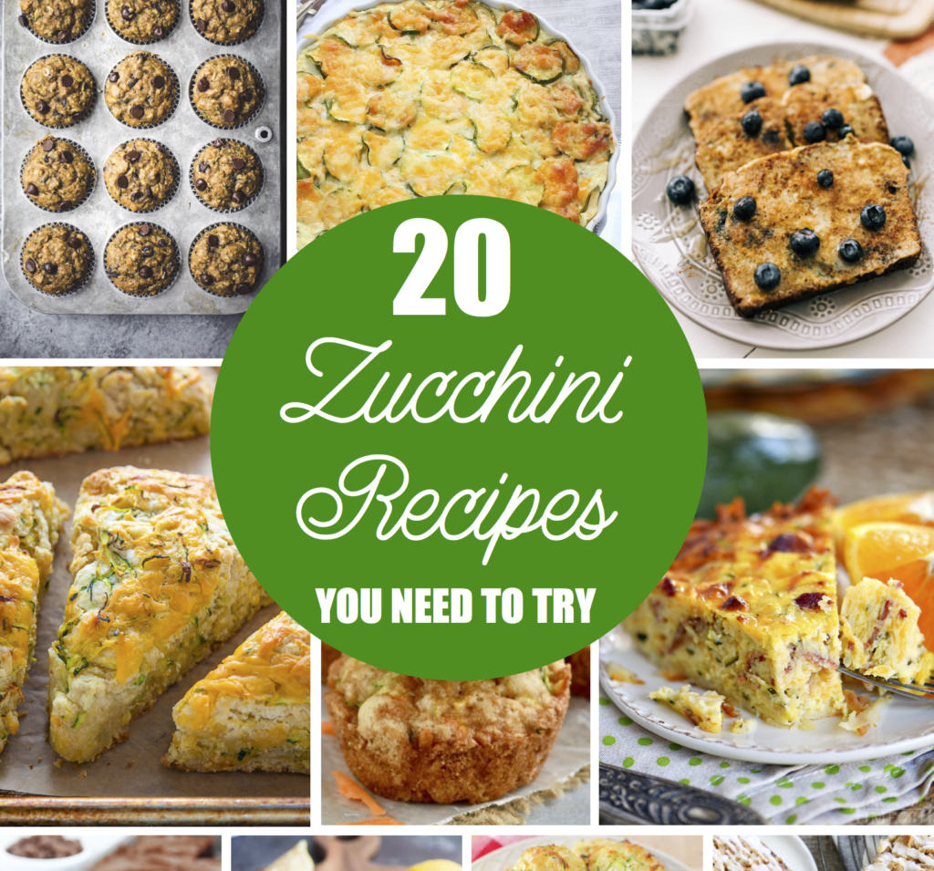 20 Zucchini Recipes to Use ALL That Summer Garden Zucchini! - Six ...