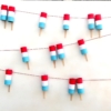 Patriotic Popsicle Garland | 4th of July | Party Decor | Red, White and Blue | America | Americana | Independence Day | Fourth of July | 4th of July Decorations | American Decor | DIY Party | DIY Decor | Six Clever Sisters