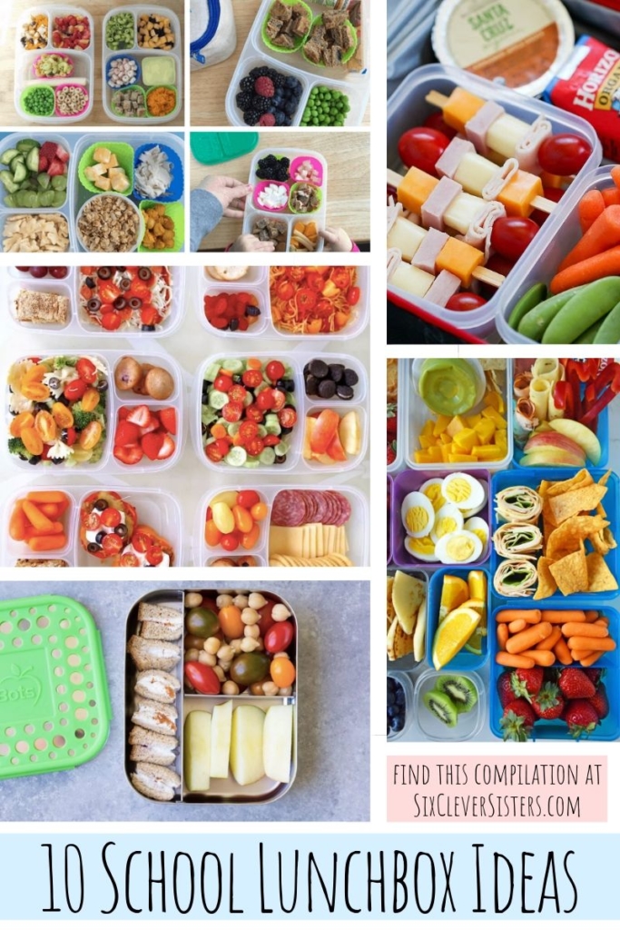 Lunch Box Ideas | School Lunches | School Lunch Box | Lunch Box Food | School Lunches | Looking for healthy lunches to pack for your kids for school this year? Check out my list of great lunch box ideas at SixCleverSisters.com