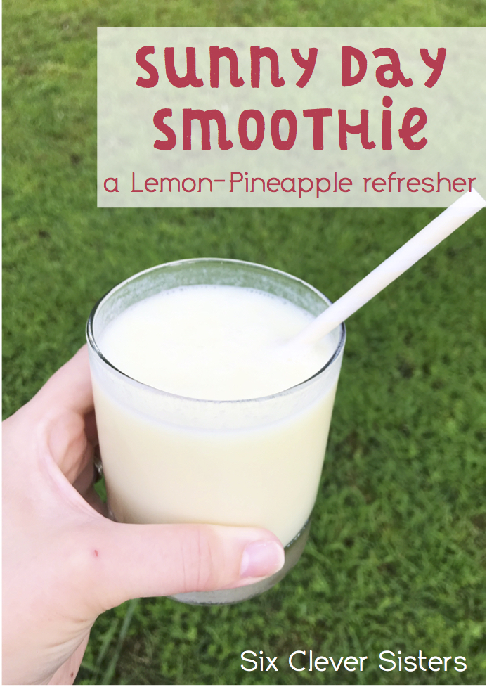 Smoothie | Lemon | Sunny Day Smoothie | Pineapple | Smoothie recipe | Smoothie Recipes Healthy | Smoothie Recipes | Smoothies | Fruit Drink | Fruit Smoothie | Summer | Tropical Smoothie |Six Clever Sisters