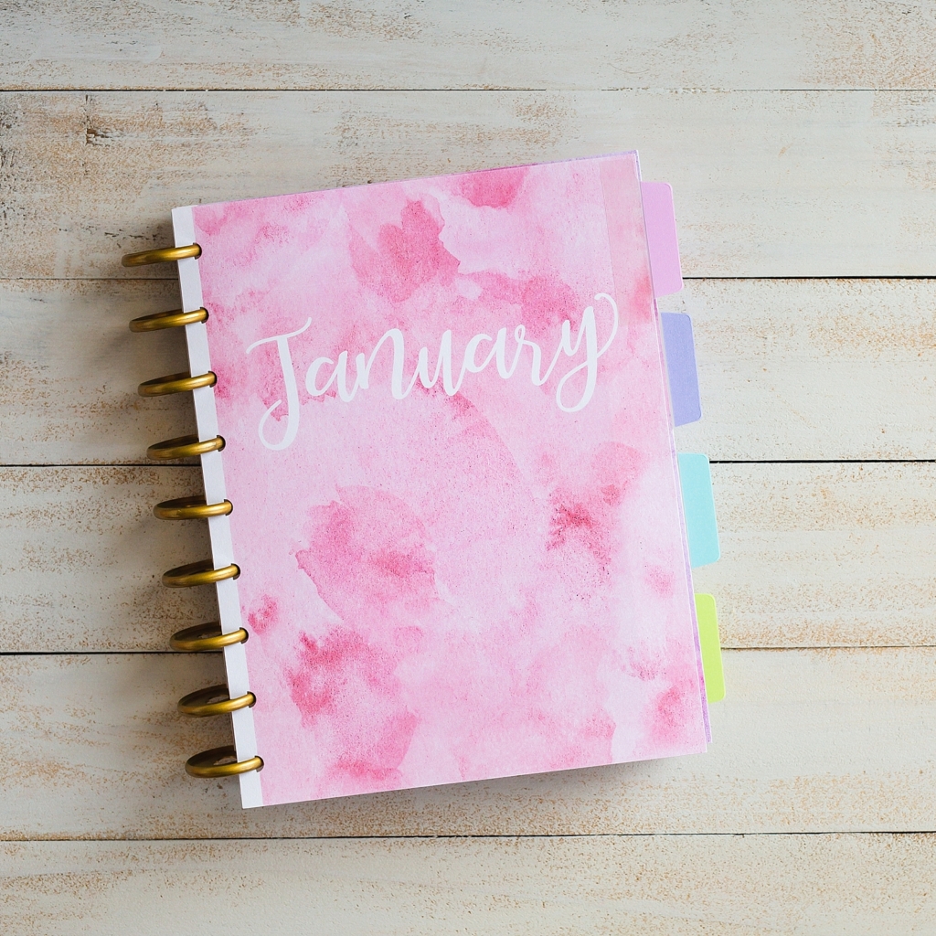 Soft Pink Monthly Tabbed Planner Dividers Planner 