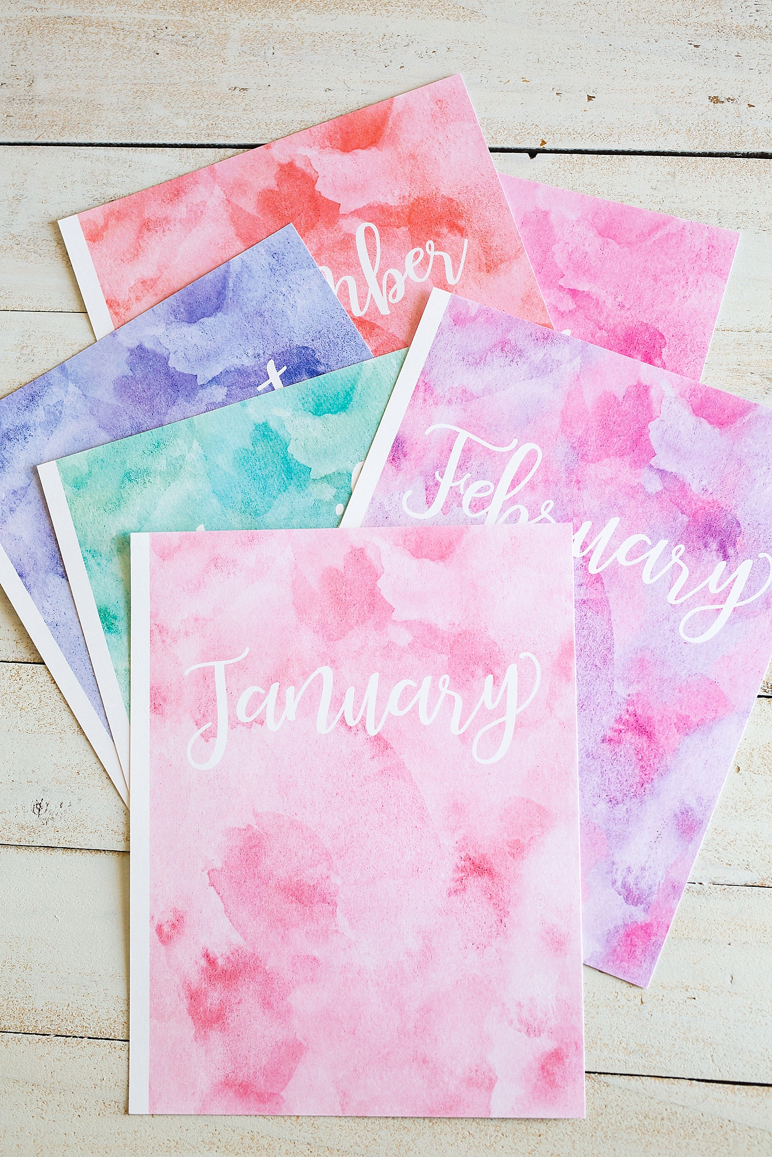 Printable planner dividers | free printable monthly planner dividers | Planner dividers printable free | Planner dividers DIY | Planner dividers free | Month dividers for planner | Printable monthly dividers | Free printable monthly planner dividers on the Six Clever Sisters blog!