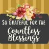 Fall Printable | Thanks | Thankful Printable | Thanksgiving | Fall 2019 | Blessings Printable | Free Download | 5x7 | 8x10 | Six Clever Sisters