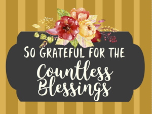 Fall Printable | Thanks | Thankful Printable | Thanksgiving | Fall 2019 | Blessings Printable | Free Download | 5x7 | 8x10 | Six Clever Sisters