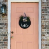 DIY Front Door Hello Sign | Wood Sign | Wood Sign Tutorial | Hello Sign | Lettering | How to Make a Wood Sign | Fall | Autumn | Fall Decor | Winter 2019 | Buffalo Plaid | Burlap | Rustic | Farmhouse | Chic | Home | Home Decor | How to | Six Clever Sisters