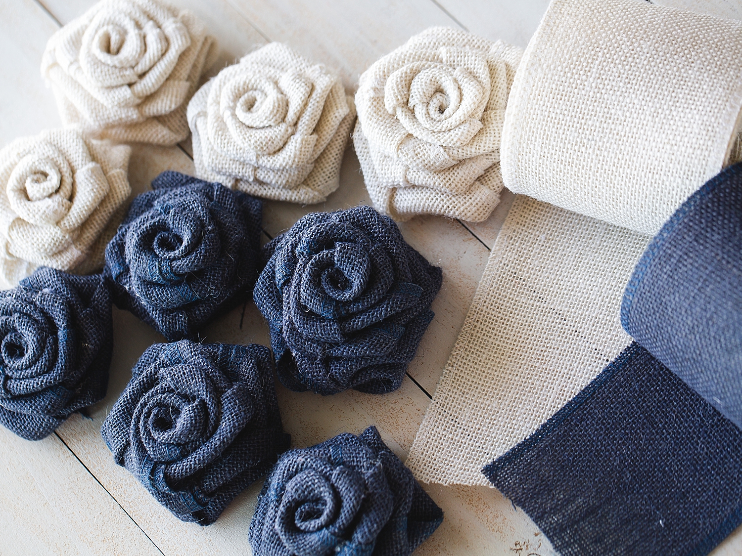  Burlap Rose Garland | DIY Burlap Garland | DIY Flower Garland Easy | DIY Rose Garland Shabby Chic | DIY Burlap Roses | Easy instructions on how to make a Burlap Rose Garland on the Six Clever Sisters blog!