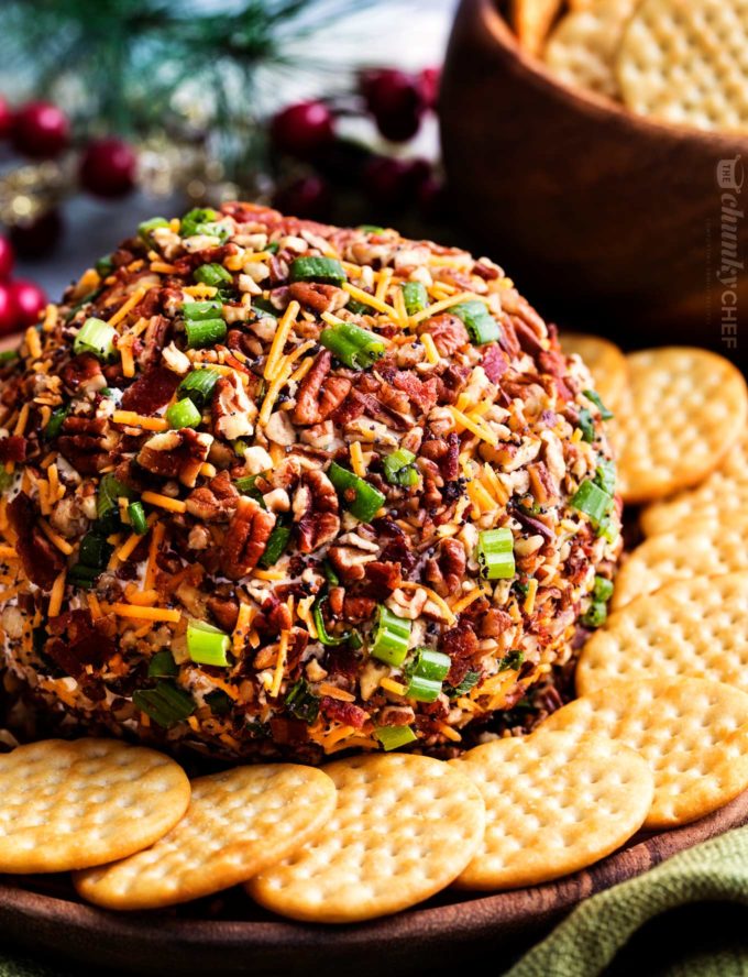 Cheeseball Recipes | Holiday Appetizers | Christmas Recipes | Thanksgiving Recipes | Party Food | Party Appetizers | Christmas Appetizer | Healthy Appetizers | Keto Appetizer | Keto Recipe | Low Carb Appetizers | Low Carb Recipes | Christmas Cheeseball | Easy Recipes | Easy Holiday Food | Christmas Food Ideas | Party Ideas | Holiday Food | Six Clever Sisters