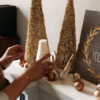 Diy Christmas Decor | DIY Christmas Decorations | DIY Christmas Decor Ideas | Diy Christmas Crafts | Christmas Crafts DIY | Christmas Crafts Diy Decoration | Yarn Trees | Yarn Trees DIY | Yarn Trees Christmas | This easy, diy Christmas craft added some festive, holiday decor to my home. It's an easy diy project that can be made in no time at all! #diy #diychristmas #diycrafts #christmas #christmascrafts #christmastree #craft