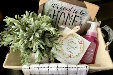 Housewarming Gift Idea | New Home | Gift Idea | New Homeowner | New Home Gift | Wedding Gift | Marriage Gift | New Couple | Farmhouse | New Neighbor | Neighbor Gift | Welcome Home | Welcome to the Neighborhood | Warm Welcome | Gift | Welcome Gift | Gift Basket | Six Clever Sisters