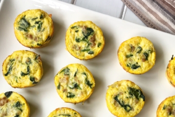 Spinach & Sausage Egg Cups | Spinach Recipes | Sausage Recipes | Egg Recipes | Egg Cups | Breakfast | Low Carb | Keto | Diet | Egg Casserole | Hearty Breakfast | Six Clever Sisters