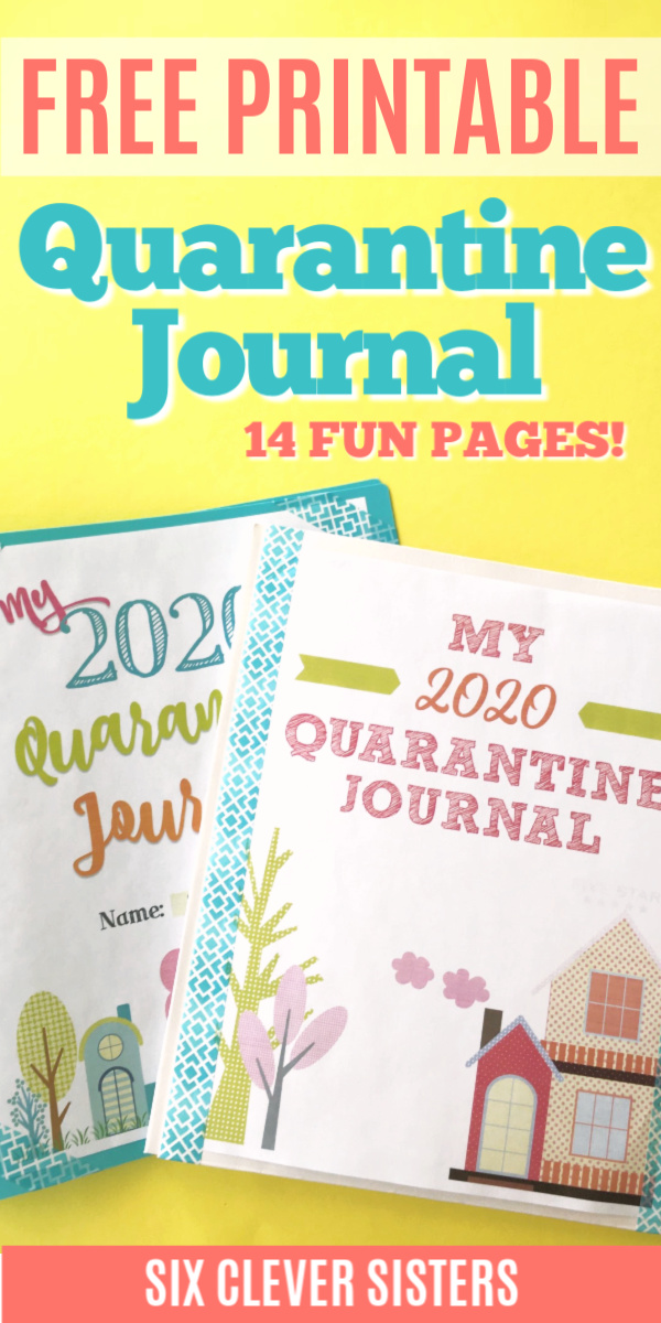 Stay at Home Activities | Printable Journal | Free Printable Journal Bundle | Indoor Activities | Kids Activities | Are you stuck at home looking for some fun activities for you and your family to do? We have this free printable journal bundle that is perfect for you to keep track of everything you and your family do together while you're at home! Print them for free at SixCleverSisters.com