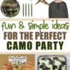 Army Camo Party Ideas | Birthday | Boy Birthday Party Ideas | Army Party | Camo Party | Soldier Party | Kid Party Ideas | Kid Birthday | Boys Party Ideas | Camo | Six Clever Sisters