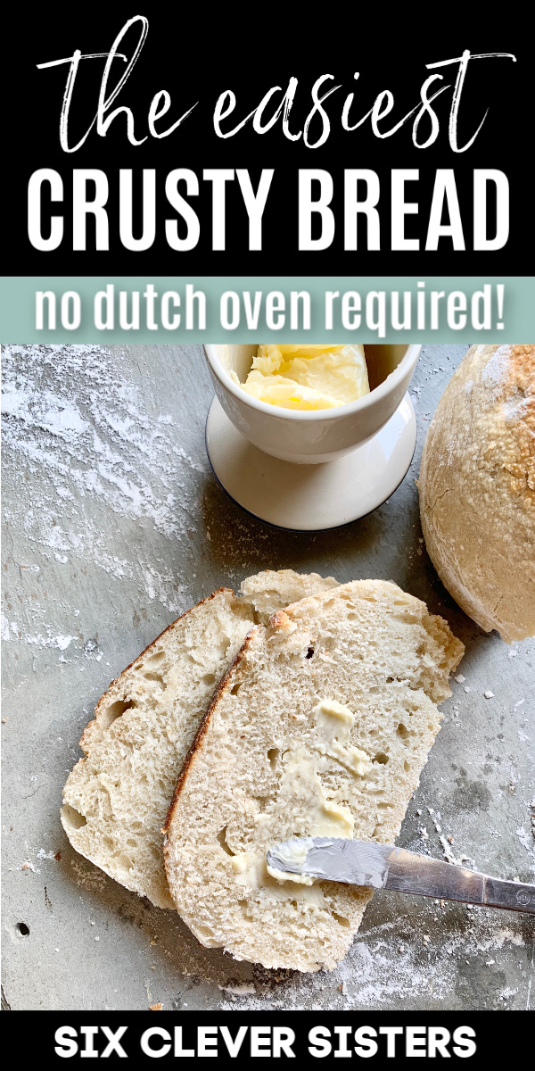 Easy Bread Recipe | Bread Recipe Homemade | Easy Bread Recipes Beginners | Easy Bread Recipes Quick | Crusty Bread Recipe Easy | Crusty Bread Recipe Quick | Crusty Bread Recipe No Dutch Oven | Easy Baking Recipes 3 Ingredients | Easy Baking Recipes | Six Clever Sisters