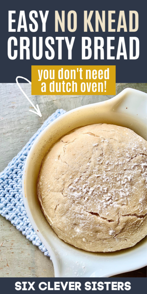 Easy Bread Recipe | Bread Recipe Homemade | Easy Bread Recipes Beginners | Easy Bread Recipes Quick | Crusty Bread Recipe Easy | Crusty Bread Recipe Quick | Crusty Bread Recipe No Dutch Oven | Easy Baking Recipes 3 Ingredients | Easy Baking Recipes | Six Clever Sisters