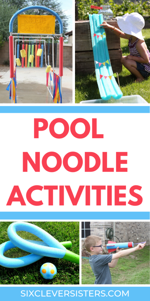 Pool Noodle Activities | Outdoor Activities | Outdoor Activities for Kids at Home | Pool Noodle Ideas | Pool Noodle Crafts | Pool Noodle Games | Pool Noodle Games for Kids | Pool Noodle Games Outdoor | If you're looking for some great summer activities to keep the kids occupied this summer, these fun pool noodle games and ideas are so cool (some quite literally!) and will keep them entertained. Plus, they are cheap to make when you use pool noodles from the dollar store! These fun ideas will create loads of outdoor fun for the kids! #outdoor #kidsactivities #outside #activitiesforkids #backyard #diy #poolnoodle #summer #games