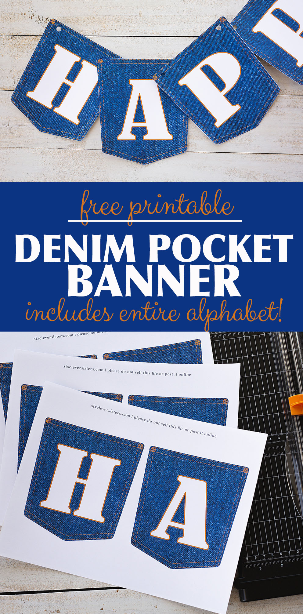 Fathers Day Banners Free Printable | Fathers Day Banner Printable | Fathers Day Banner Free | Fathers Day Banner Ideas | Fathers Day Banner DIY | BEST DAD EVER, HAPPY FATHERS DAY, and HAPPY BIRTHDAY banners on the Six Clever Sisters blog!