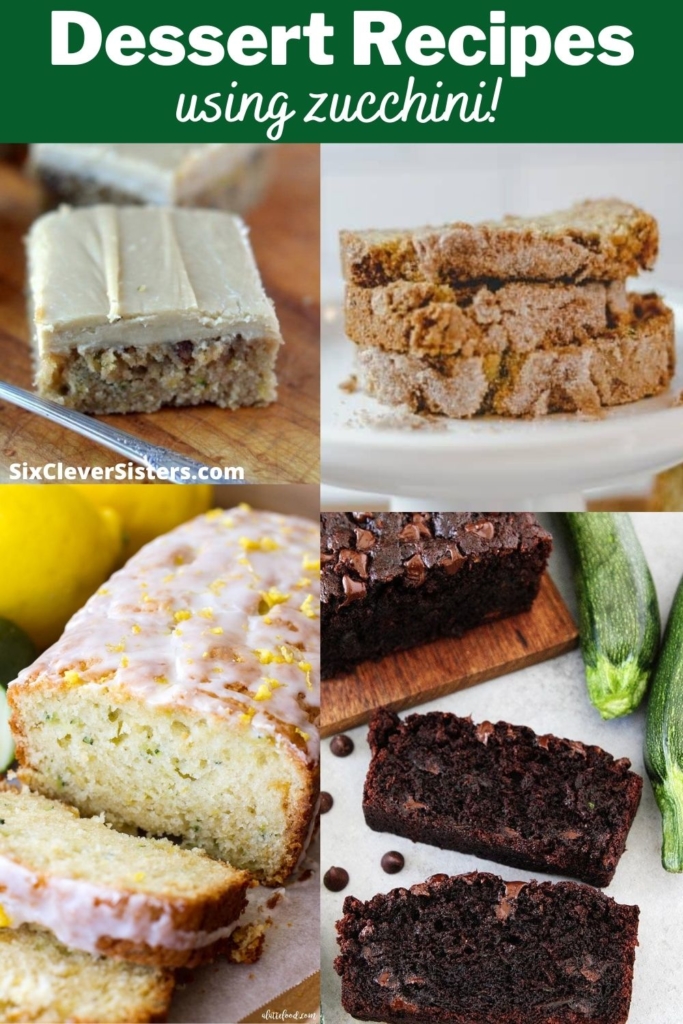 Zucchini Bread | Zucchini Recipe | Lemon Bread | Healthy Bread | If you love zucchini, try out these yummy breads and cookies and bars all using zucchini at SixCleverSisters.com