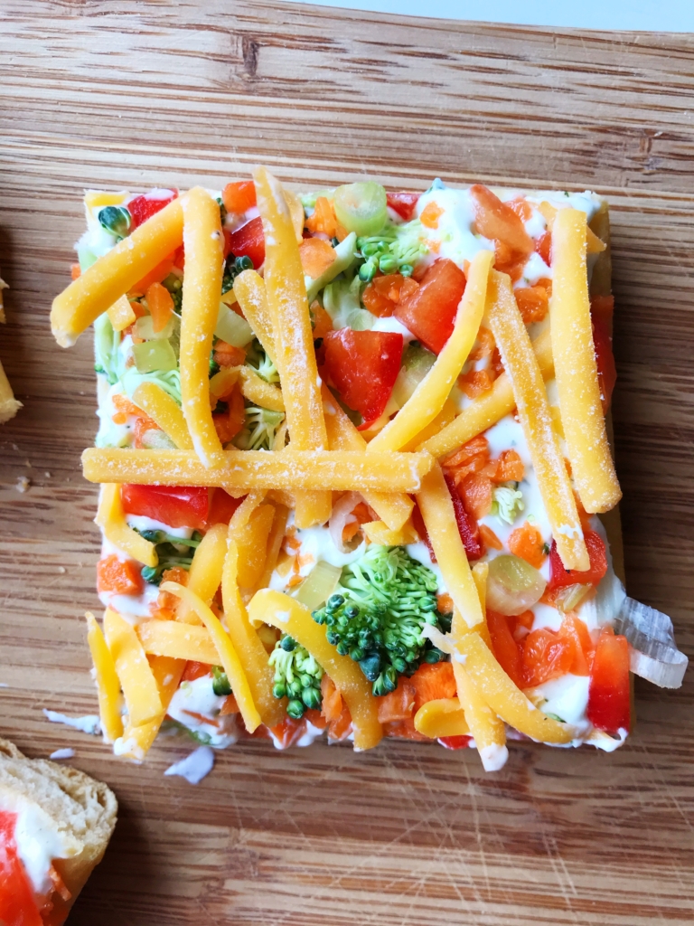 Crescent Roll Veggie Pizza | Vegetable | Pizza | Appetizer | Healthy Snack | Easy Dinner | Easy Recipe | Baby Shower | Party Food | Fresh Food | Crescent Rolls | Summer Dinner | Summer Barbecue Food | Pool Party | Six Clever Sisters