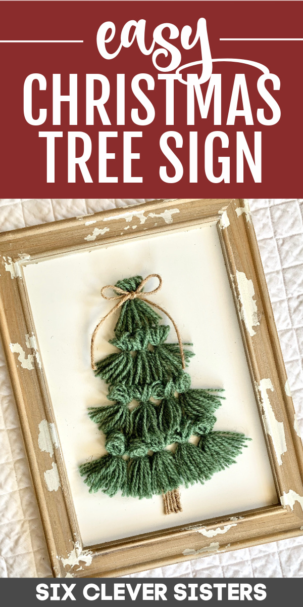 DIY Wood Sign for Christmas | Christmas Decoration | Easy Christmas Craft | Easy Christmas Project | Christmas Gift | Handmade Christmas | Farmhouse Christmas | Country Christmas | Six Clever Sisters