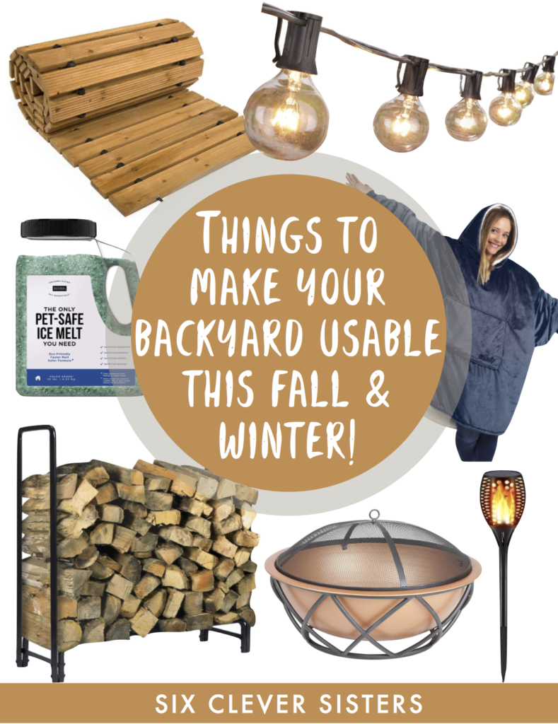 Outdoors in the Cool Weather | Backyard | Fall | Winter | Outdoors | Fall Weather | Patio | Landscaping | Winter Yard | Camping | Outdoor Entertaining | Entertaining | Fall Party | Winter Party | Six Clever Sisters