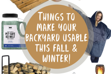 Backyard | Fall | Winter | Outdoors | Fall Weather | Patio | Landscaping | Winter Yard | Camping | Outdoor Entertaining | Entertaining | Fall Party | Winter Party | Six Clever Sisters