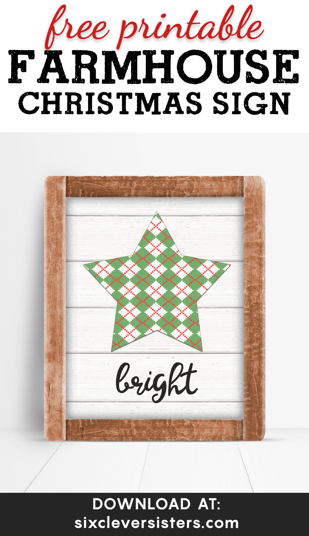 Free Printable Farmhouse Christmas Signs | Farmhouse Christmas Sign Printables | Farmhouse Christmas Printables Free | Farmhouse Christmas Decor Free Printables