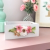 DIY Wood Floral Box | DIY Wood | Girls Room | Nursery | Bedroom Makeover | Baby Room | Nursery | Little Girls Room | Cheap DIY Wood Project | DIY Tutorial | Hobby Lobby | Floral Project | Bedroom | Bathroom | Farmhouse | Princess | Toddler Girl | Six Clever Sisters