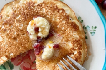 cranberry Orange | Cranberry Orange Butter | Cranberry Recipes | Pancake Recipes | Cranberry Orange Muffins | Christmas Food | Breakfast Ideas | Pancake Recipe | Cracker Barrel Copycat | Christmas Breakfast Idea | Christmas Pancakes | Holiday Recipes | Six Clever Sisters